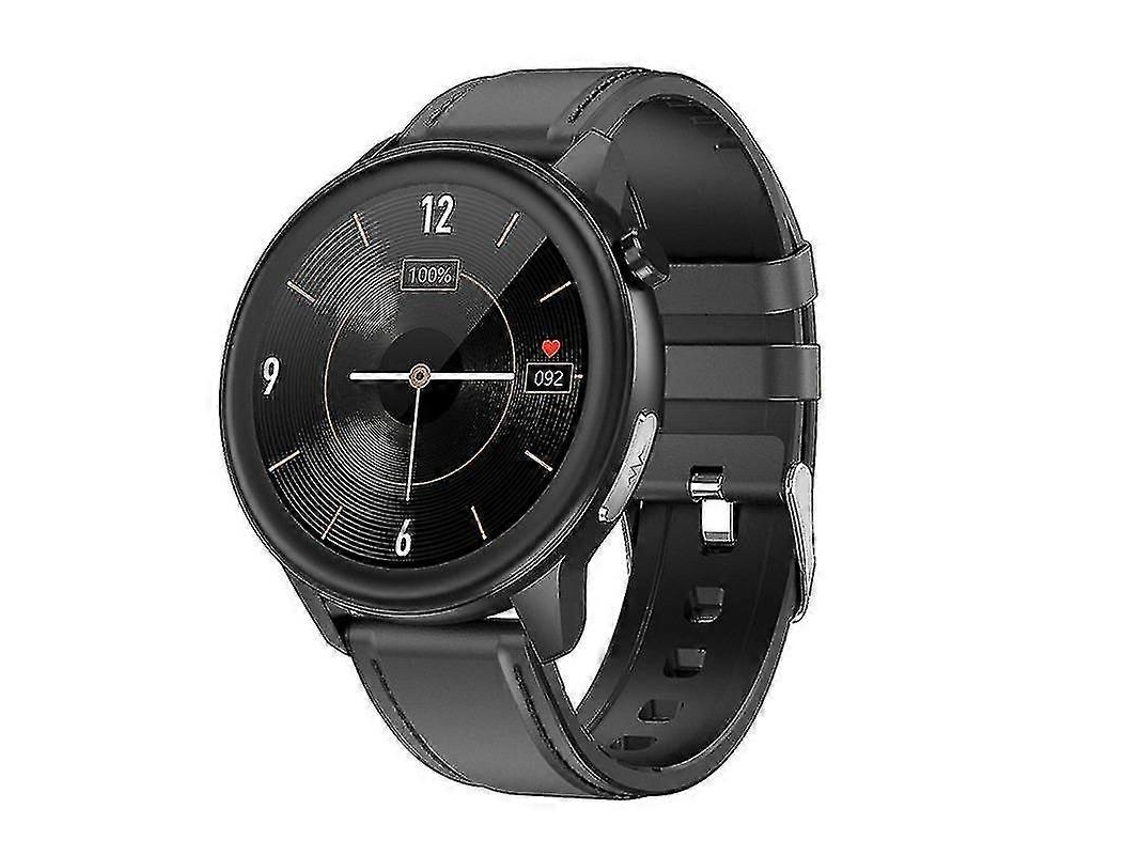 Reloj inteligente para hombre con ECG, pantalla táctil de 1,3 pulgadas, temperatura, resistente al agua IP68, Ly Ebike (negro)