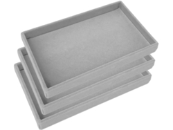 Nuobesty Juego De 3 Bandejas Apilables Y Reutilizables De Franela Para Joyas, Organizador De Anillos.