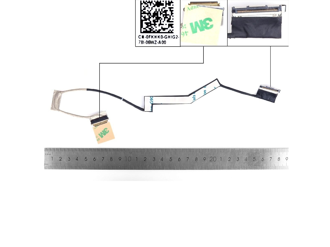 Cabo Lcd/led Dell Vostro 7570 7580 30 Pinos 0,5 0fkhk0 Dc02002t900 Compativo
