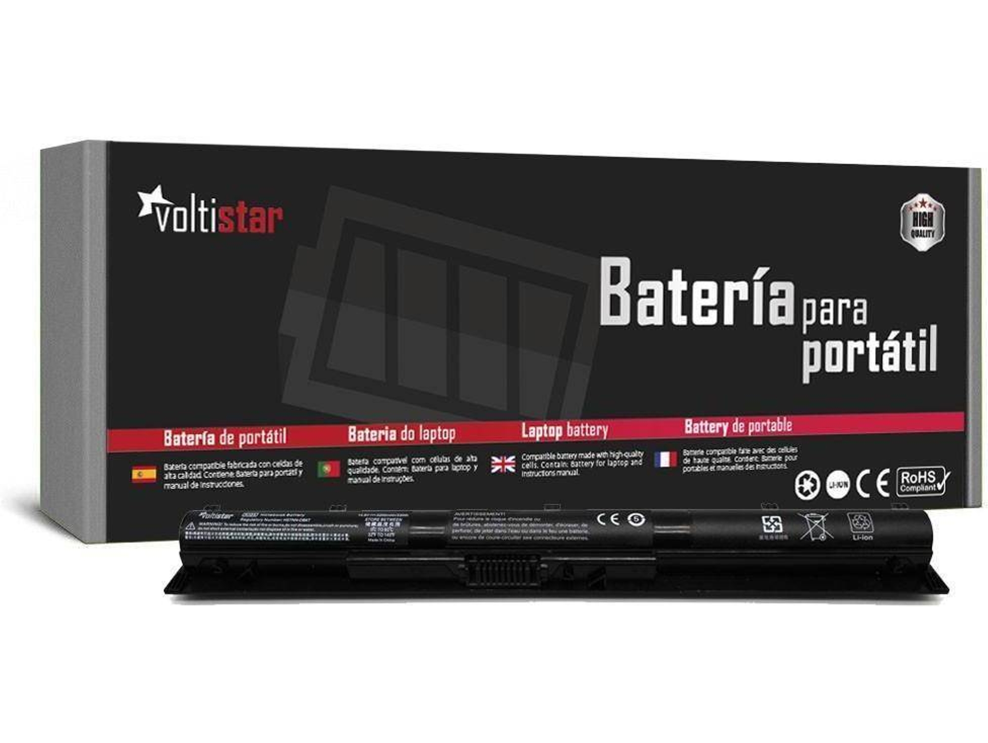 Batería para Portátil VOLTISTAR HP Ki04 Hstnn-Db6T 800009-421 800009-421