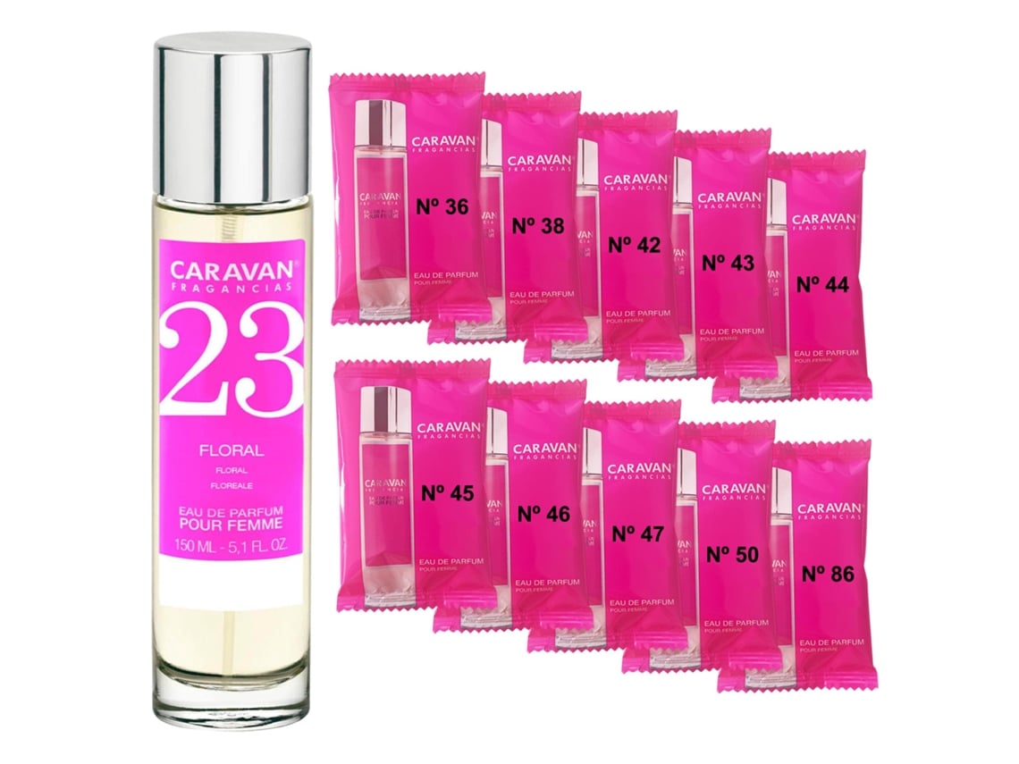Perfume de mujer Caravan Nº23 150 ml Set de 10 Frascos Fragancia