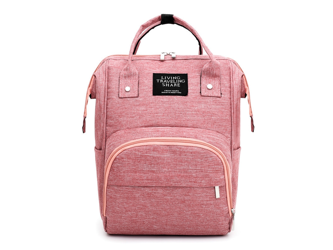 Mochila De Maternidad Czhhmart Cómoda Y Práctica Para Paseos Rosa