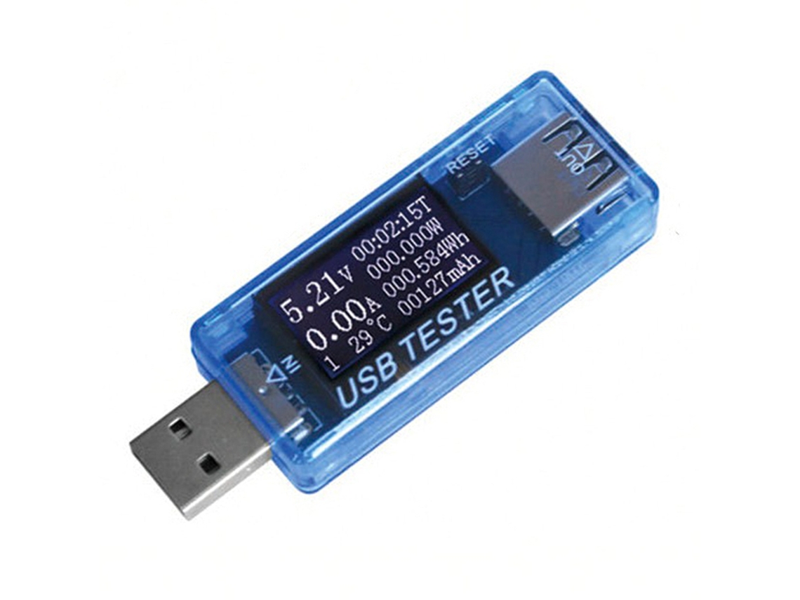 Probador Usb Voltímetro Amperímetro Voltaje Corriente Potencia Temperatura Azul