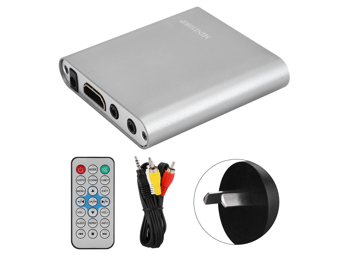 Reproductor Multimedia Digital Hdmi 1080p Con Control Remoto, Compatible Con Tarjeta De Memoria Y Usb.