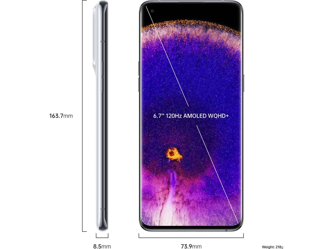 Smartphone OPPO Find X5 Pro (6.7'' - 12 GB - 256 GB - Blanco)