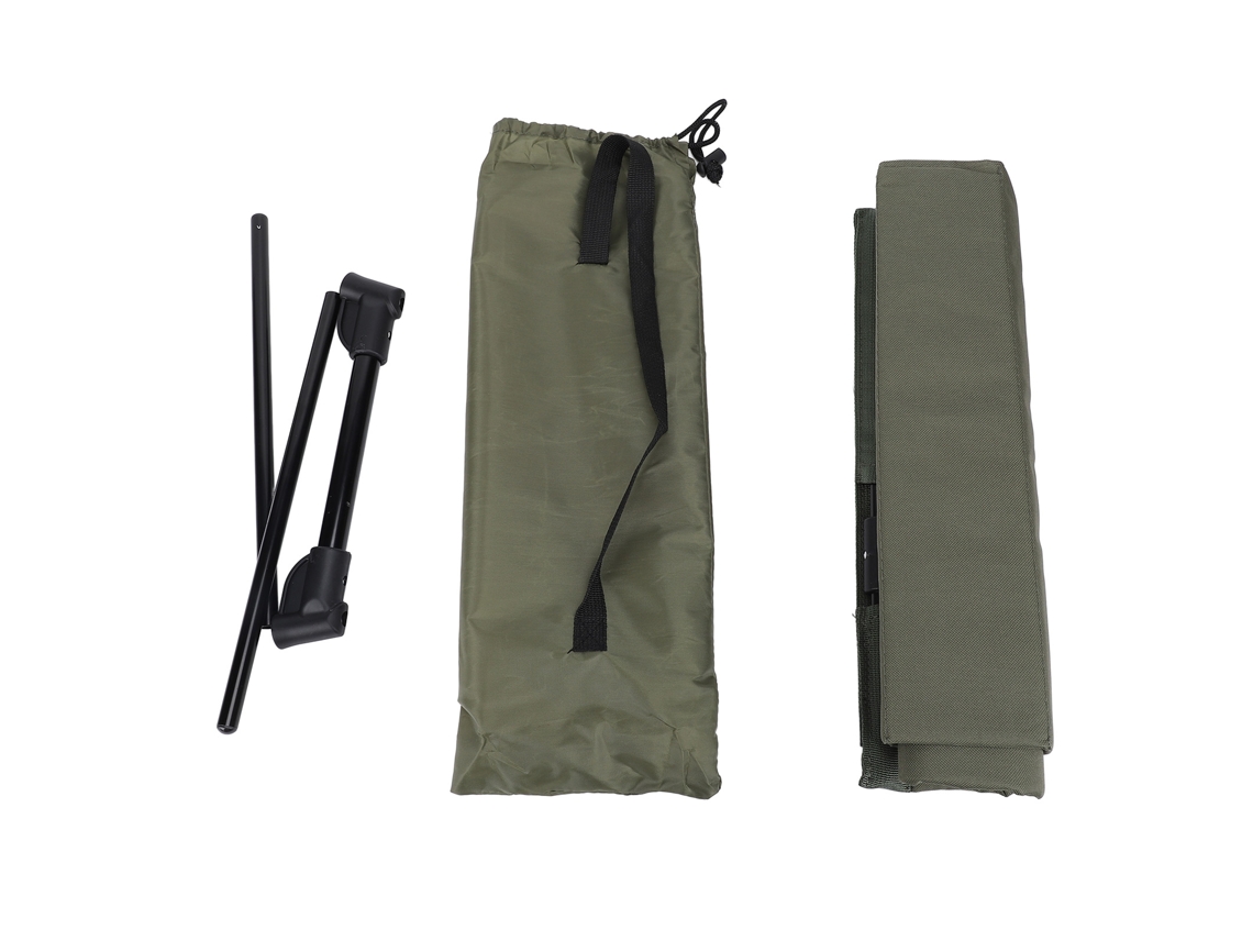 Silla de playa con respaldo ajustable, plegable, portátil, ligera y transpirable, ideal para acampar y pescar al aire libre.