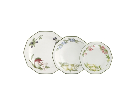 Set de Vajilla QUEEN´S BY CHURCHILL Victorian Orchard (Multicolor - Cerámica - 12 Piezas)