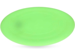 Juguete Fosforescente De Silicona Para Perros Con Diseño De Huella De Pata Y Frisbee, 17,5 Cm (1 Pieza), Educativo, Divertido Y Ergonómico.