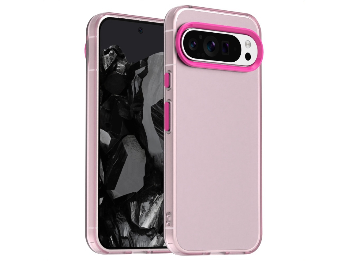 Adequado Para Capas De Celular Google Com Airbag Anti-queda.versão Padrão Vermelho-rosa série Skin-feel Shield - Pixel8