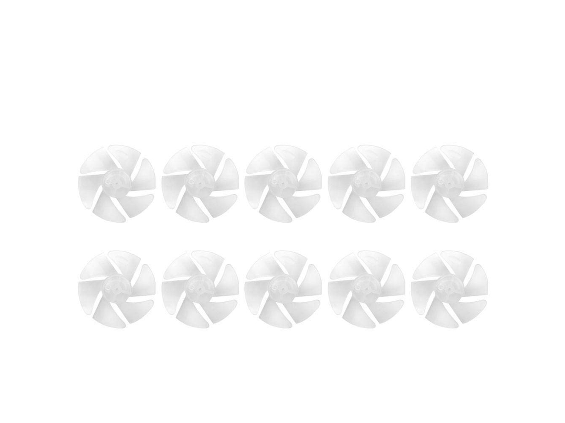 Mini aspas de ventilador de plástico, secador de pelo pequeño y potente, hojas de ventilador, reemplazo de Accesorios de Motor, 10 Uds.