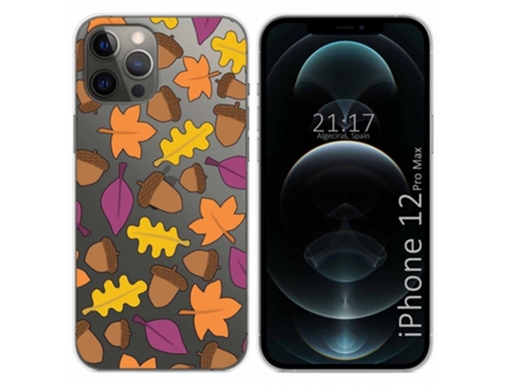 Carcasa iPhone 12 Pro Max (6.7) TUMUNDOSMARTPHONE Dibujos Transparente Multicolor