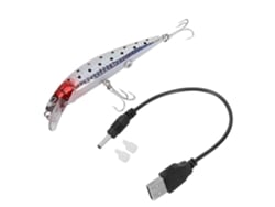 Señuelo Minnow Eléctrico Cargable De 12cm Para Pesca Nocturna Bait Artificial