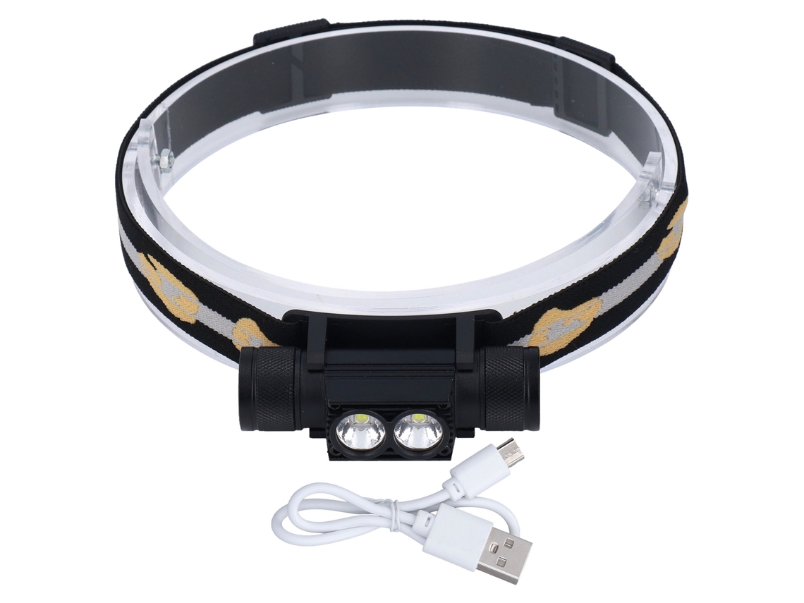 Linterna Frontal Led Usb Recargable, Ajustable, Resistente Al Agua, Para Acampada Y Caza Al Aire Libre.