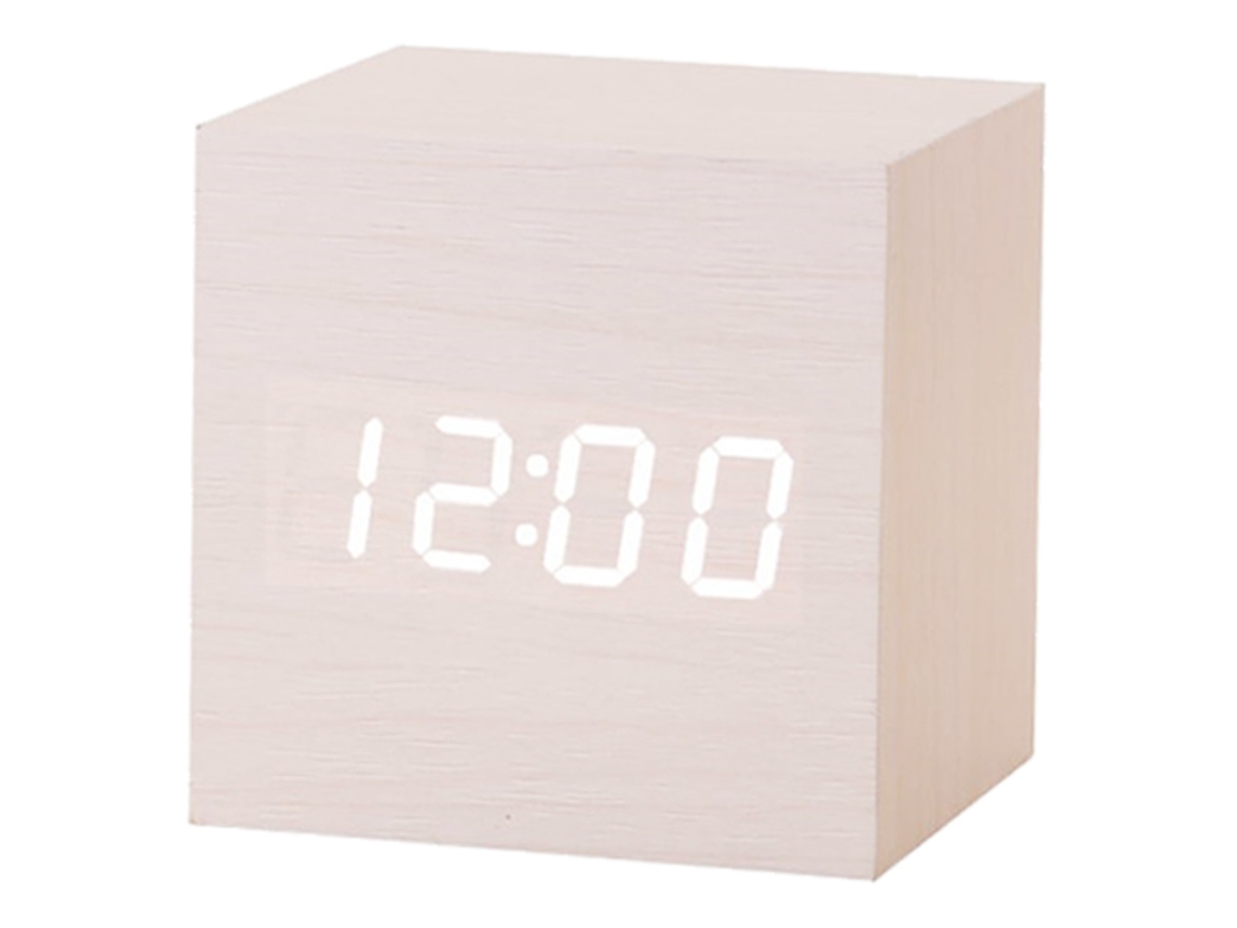 Reloj Despertador Digital con Pantalla LED de Madera. Kofihety