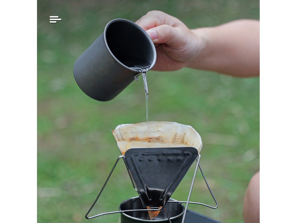 Mali bico Desviador de Café para Camping em Aço Inoxidável Portátil Anexo para Copo/bacia Sierra