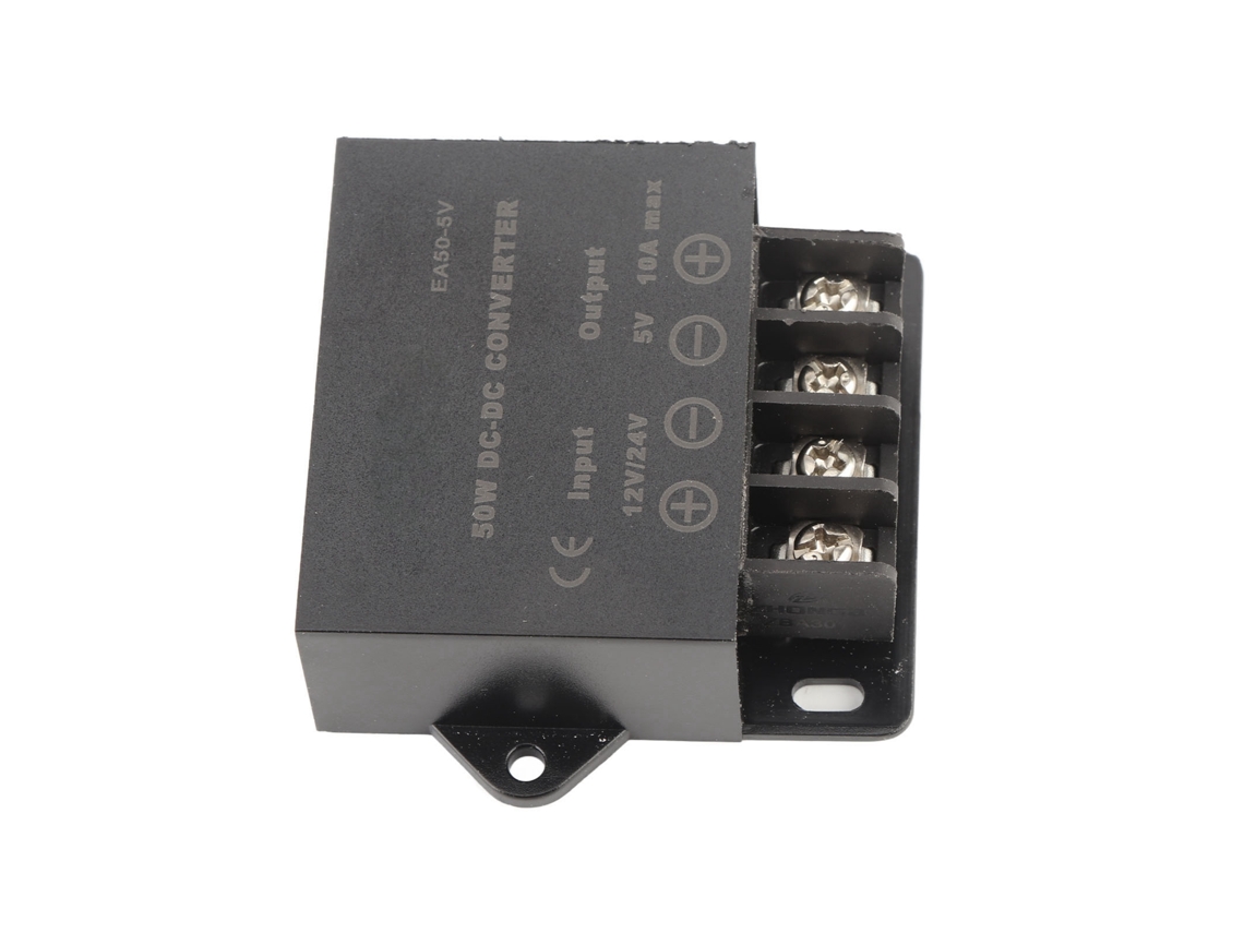 2026dz-conversor De Voltaje Dc 24v 12v A 5v 10a Regulador Adaptador Para Motor Grabadora Ea50‑5v