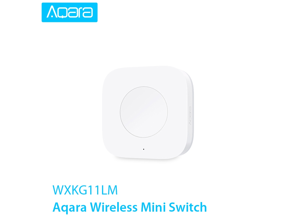 Control Remoto Inalámbrico Aqara Zigbee Mini Para Dispositivos Domésticos Con Gateway Y Compatibilidad Con Aire Acondicionado.