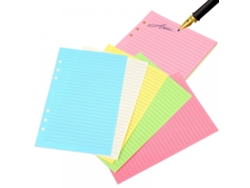 Papel de hojas sueltas A5 para encuadernación, protege la vista y proporciona una escritura fluida, papel de cuaderno recargable de 120 g/m² de grosor.