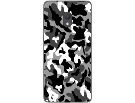Carcasa Alcatel 1C (2019) TUMUNDOSMARTPHONE Snow Camuflaje Multicolor