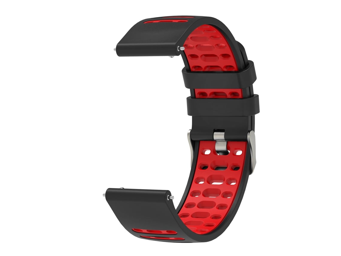 Compatible con pulseras de silicona. Negro Rojo 18 mm Yunzii