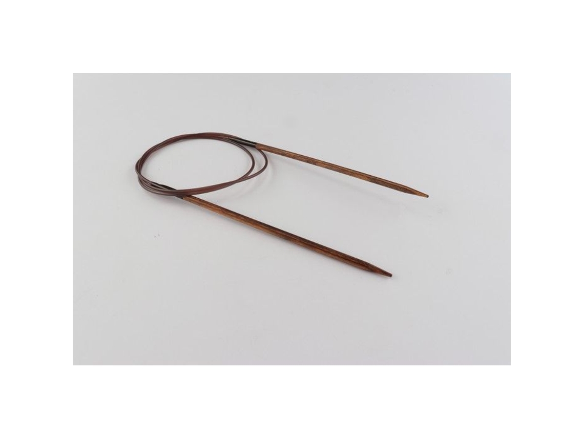 Agujas circulares fijas Knit Pro Ebony 80 cm 3,75 mm