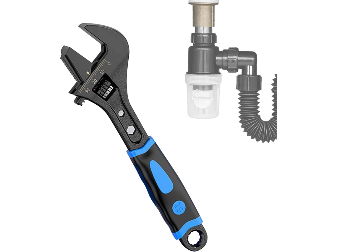 Llave Inglesa Ajustable E Impermeable | Ergonómica De Metal – Portátil
