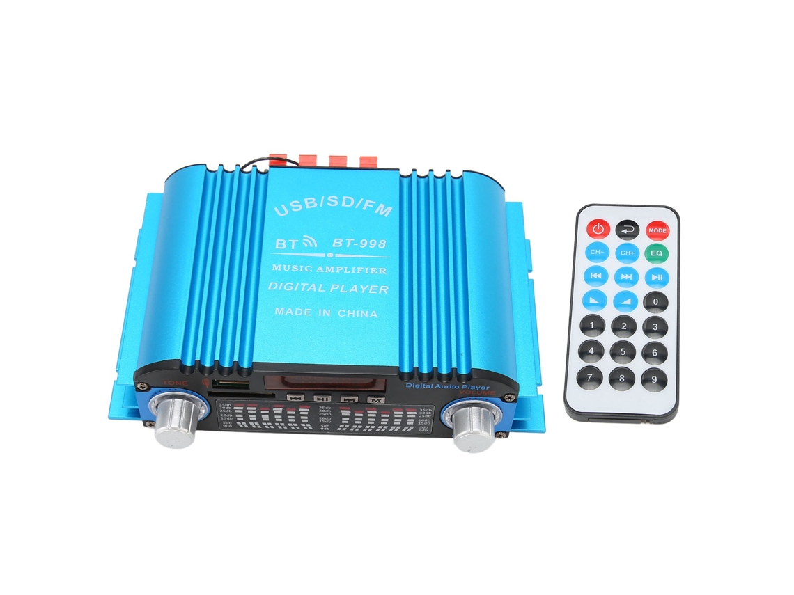 Amplificador Para Coche De 12 V Con Subwoofer Bluetooth Inalámbrico, Control Remoto, Audio Estéreo Para Coche.