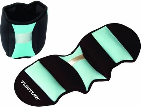 Conjunto de 2 Pesas para Muñecas TUNTURI 14TUSFU001 (Negro - 0.75 Kg)