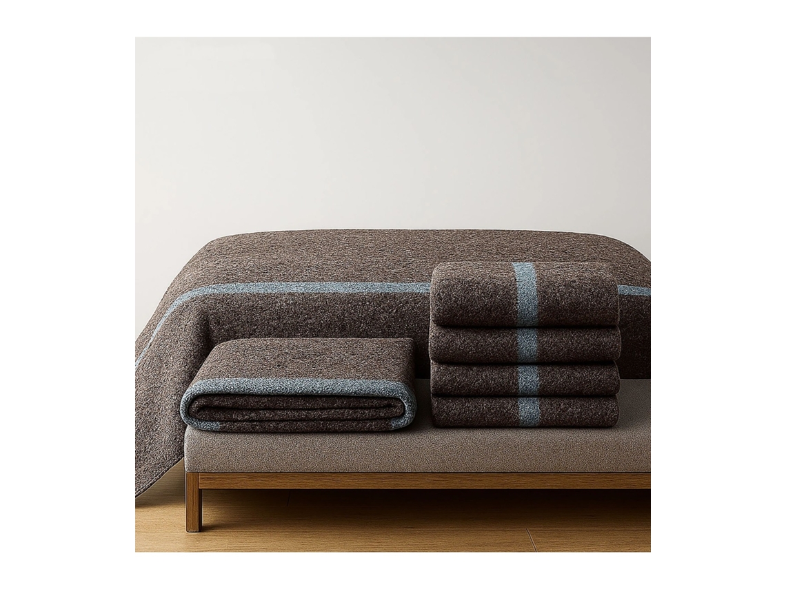 Mantas Con Pelo 400 G/m² Yoga Multiusos | 20 Uds. 145x200cm Gris
