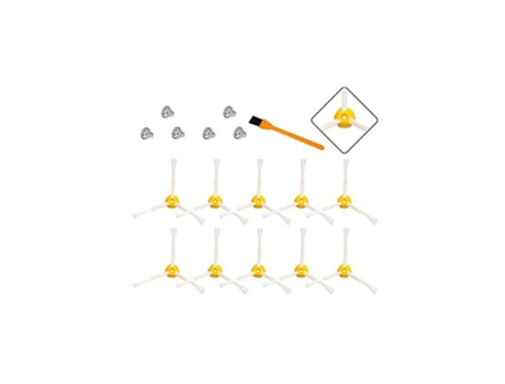 Escova lateral de 3 braços, acessórios para aspirador roomba 500 600 700 series