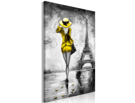 Cuadro ARTGEIST Parisian Woman (1 Part) Vertical Yellow (40x60)