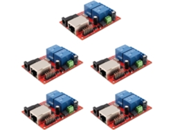 Módulo De Tarjeta De Relé Ethernet Bidireccional Con Interruptor De Retardo Lan 5x