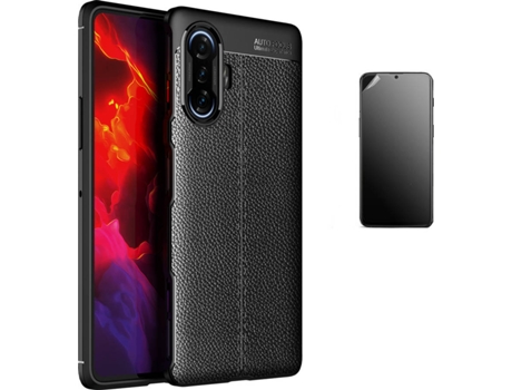 Carcasa + Protector Xiaomi Poco F3 GT Rugged Leather Negro BD-HF&LC