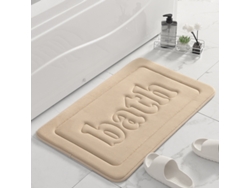 (albaricoque) Alfombra De Baño De Franela Antideslizante Y Absorbente De 1,2 Cm, Felpudo Decorativo