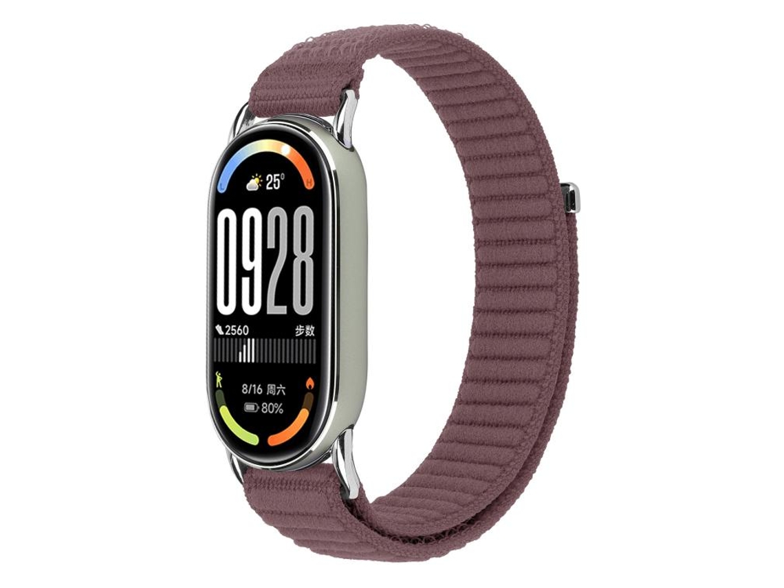 Correa para Xiaomi Smart Band 10/9/8 - Nylon trenzado - Cierre de velcro