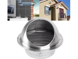 Campana Extractora Para Tubos/conductos/paredes Redondos, Extractor Externo De Acero Inoxidable, Rejilla Ve...