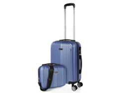Maleta Abs Pequeña ITACA Sevron azul zafiro (38X55x20 Cm - 38L)
