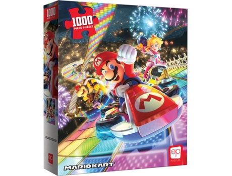 Puzzle USAOPOLY Mario Kart Rainbow Road (Edad Mínima: 8 Años -1000 Piezas)