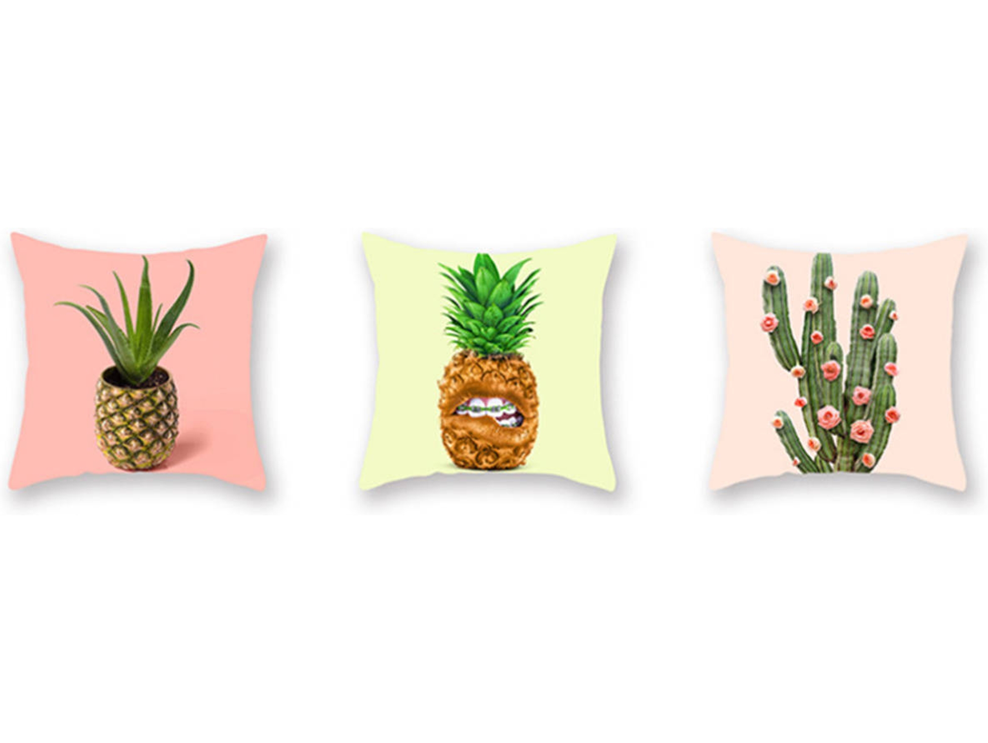 Pack de 3 Almohadas Decorativas WJS Verde (45x45cm)