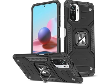 Funda Xiaomi Redmi Note 10/10S LMOBILE Ring (Negro)