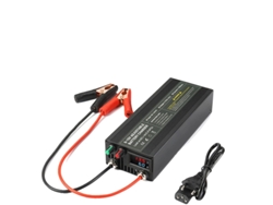 Cargador Lifepo4 de alta corriente, voltaje de salida ajustable, capacidad de carga rápida, pinza de cocodrilo CL60A, UE