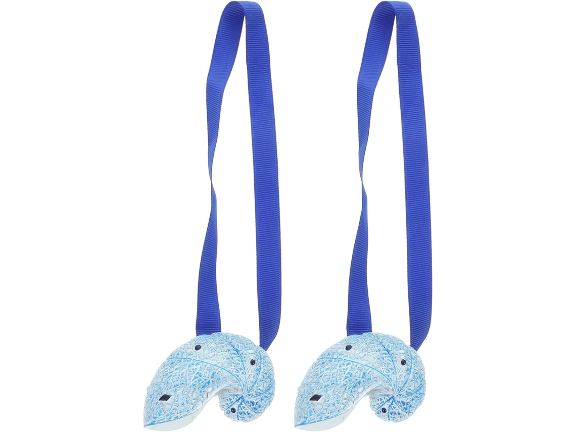 Sujetadores Magnéticos Para Cortinas Azul Marino, Juego De 2, De Resina Fácil De Usar.