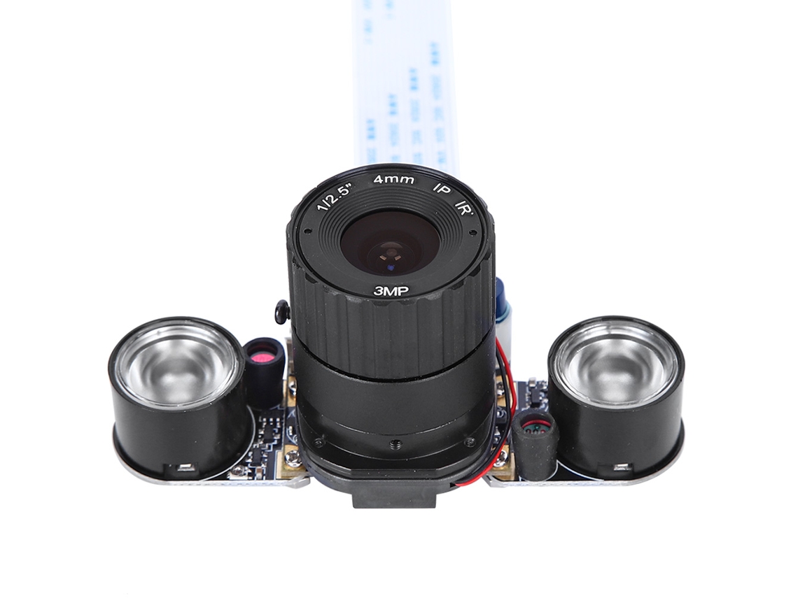 Módulo De Cámara 5mp Con Visión Nocturna Y Led Para Raspberry Pi B 3/2, 72° Corte Ir