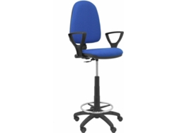 Silla de Escritorio Alta PIQUERAS Y CRESPO Ayna Azul (Brazos fijos - Tejido)