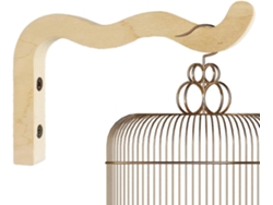 Ganchos Para Plantas Para Cestas De Flores: Soporte De Pared De Madera, Soportes Colgantes Rústicos Para Plantas,