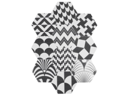 Baok - 10 piezas de adhesivos para azulejos impermeables y resistentes al desgaste para la decoración de paredes de baños y viviendas.