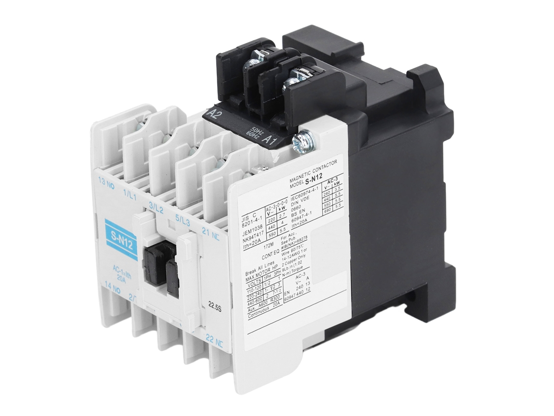 2026dz-contactador Ca De Alta Sensibilidade Industrial Eletromagnético 20a 3 Polos Interruptor Abs 220v