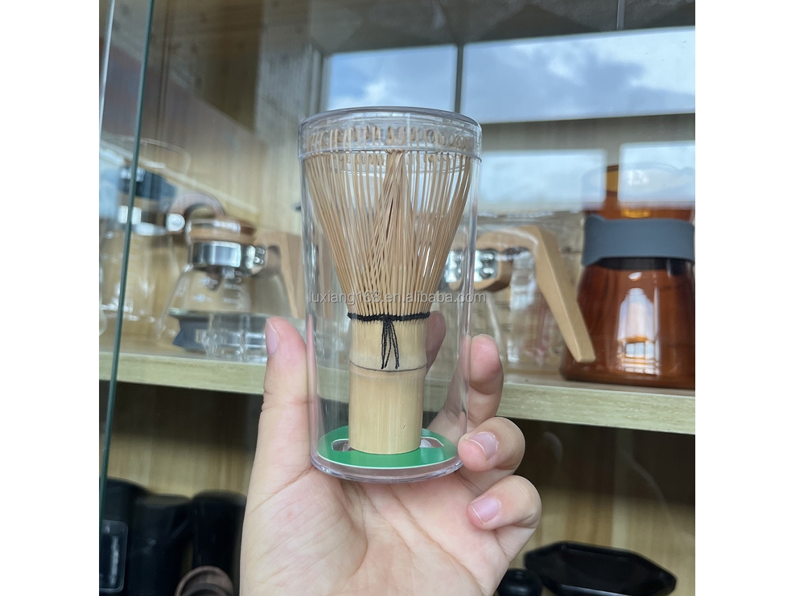 Accesorios para café y té, agitadores de té, soporte de bambú, matcha
