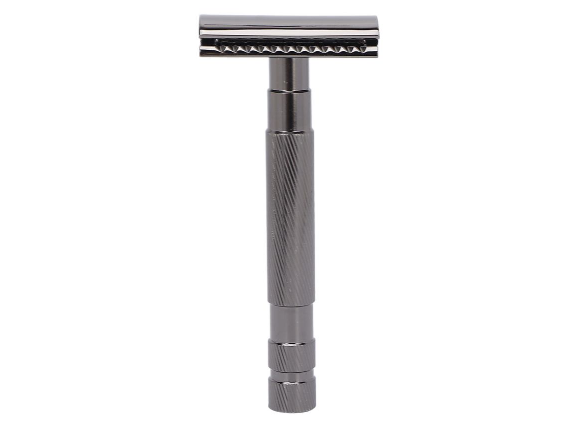 Canivete de segurança estilo vintage 2026 com lâmina dupla, design ergonômico e antiderrapante, suave e durável para homens, preto.