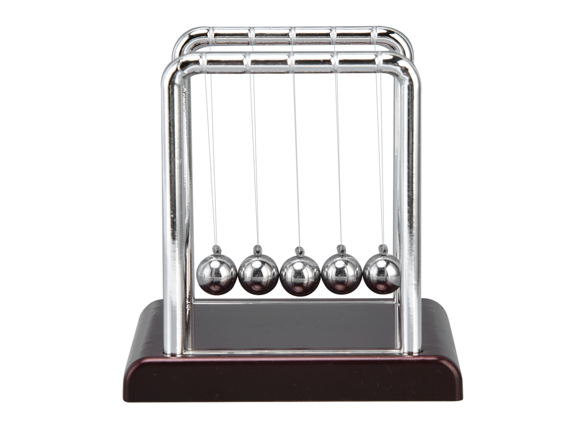 Bola De Péndulo De Metal Para Equilibrio, Ciencia, Física, Juguete, Decoración De Escritorio, Oficina, Rojo Vino